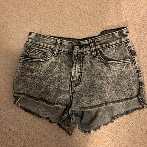 Acid Wash Jean Shorts